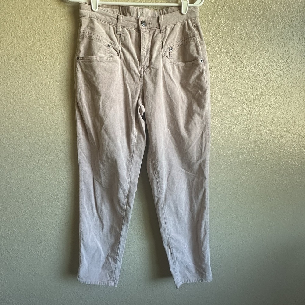 MAC Rich Jeans Womens Cotton‎ Zip Button Straight Leg Jeans Light Pink Sz 34/28